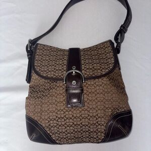 Brown Coach Shoulder Bag